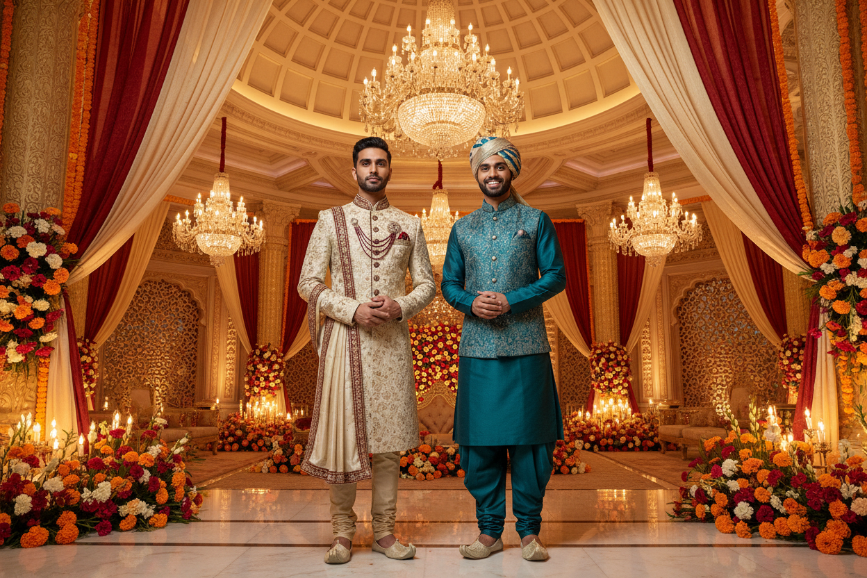 Sherwani vs Kurta Set: What Should Men Wear?